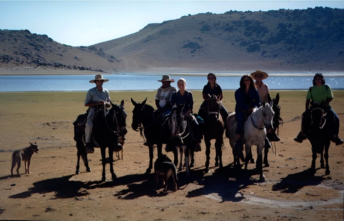 Cabalgata con arrieros a la Laguna El Copín